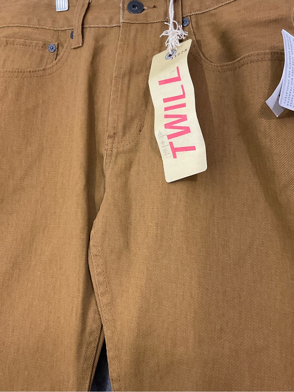 NWT Durable New Bullhead Twill 32X30 Slim High-Rise Pants in Goldenrod